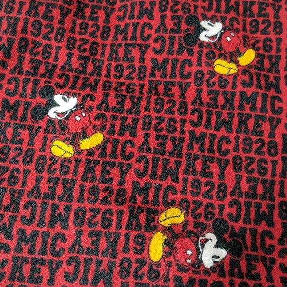 Mickey Mouse Flannel Sleep Pants in Red & Black Mickey Mouse Print - size XXL - Picture 3 of 7